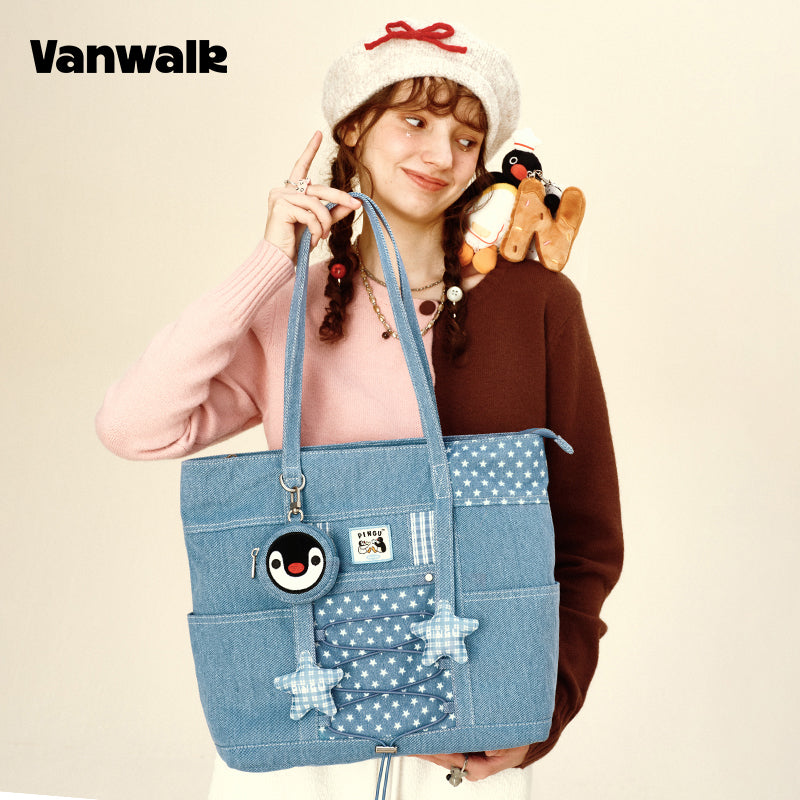 VANWALK Pingu-serien-original skuldertasker V2981