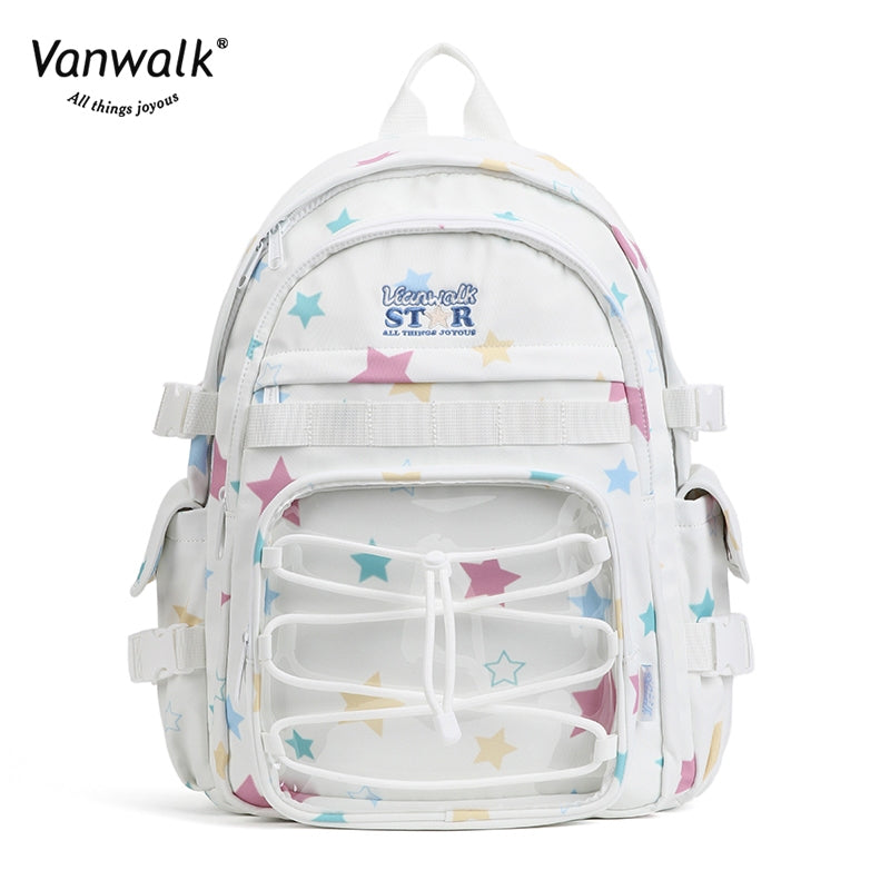 Vanwalk rygsæk med flere lommer og Lucky Star-design V2888