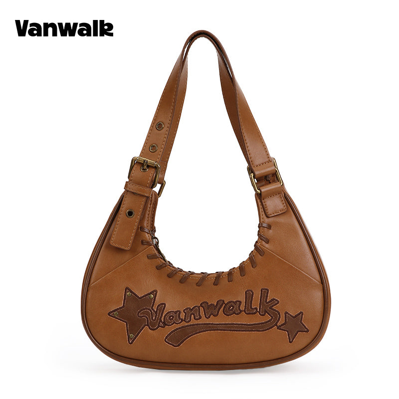 VANWALK Pinecone Tribe-serien-original skuldertaske og håndtaske V2985
