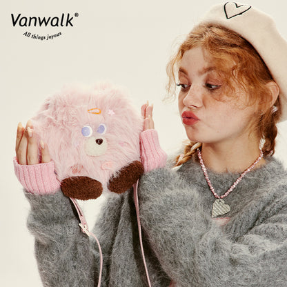 Vanwalk moderigtig crossbodytaske med Mao Monster-design V2717