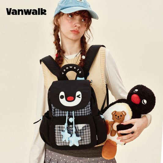 VANWALK Pingu-serien-rygsæk med sødt design v2980
