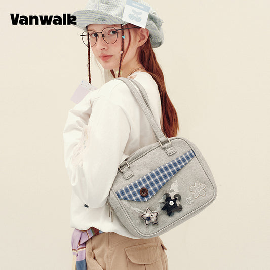 Vanwalk Skuldertaske med sødt design fra Notebook House-serien v3023