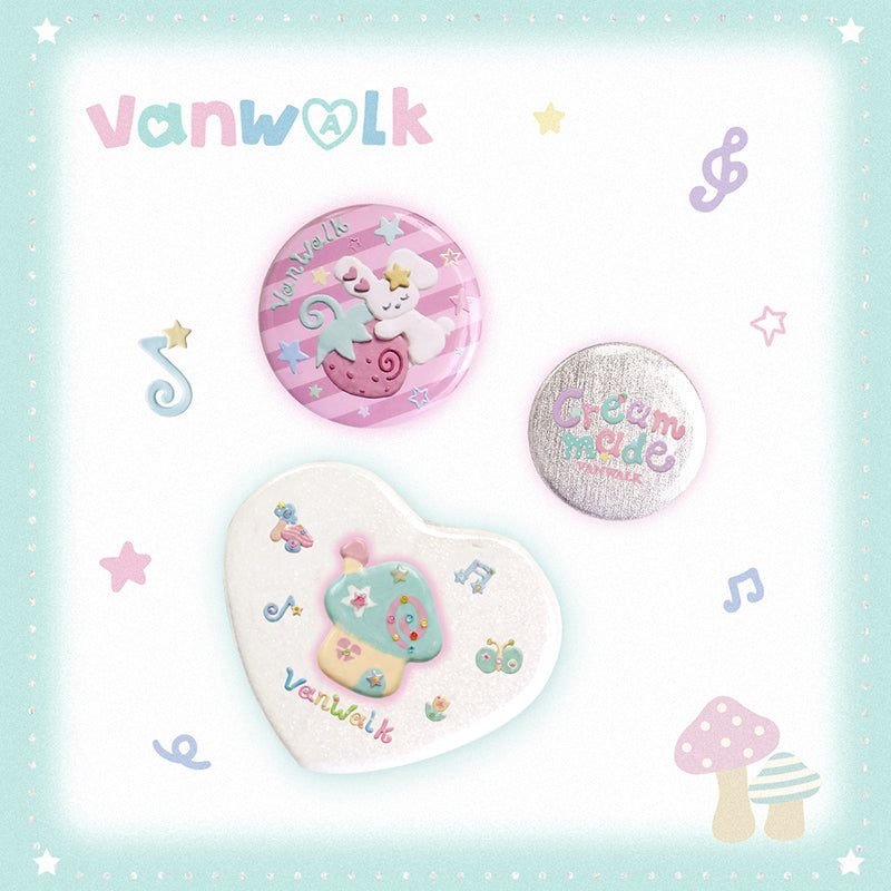 Vanwalk Gulugulu-serien Sød specialfremstillet badge K705