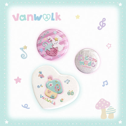 Vanwalk Gulugulu-serien Sød specialfremstillet badge K705