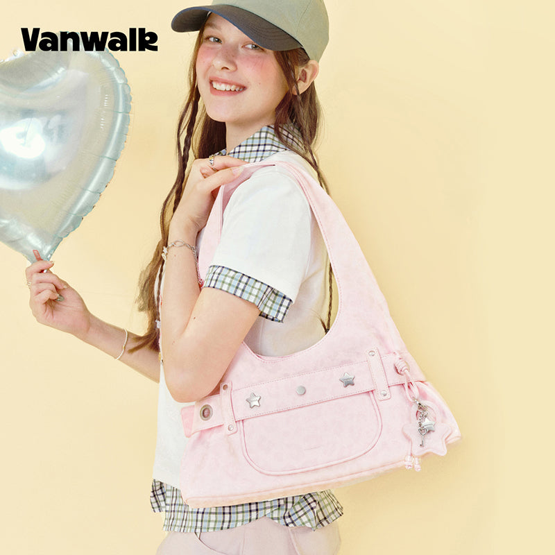 VANWALK Gulugulu-serien-original skuldertaske og håndtaske V3069