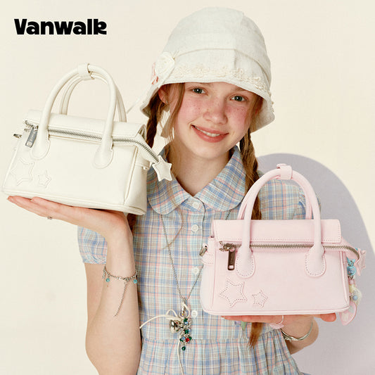VANWALK Gulugulu-serien-original mini-skuldertaske med stjerneudskæring og PU-håndtaske V3051