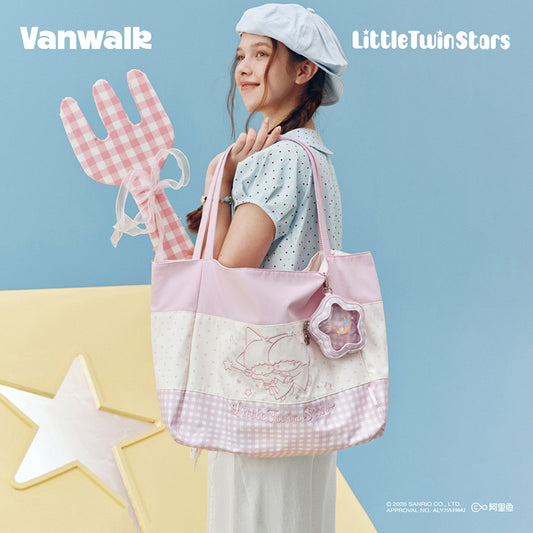 VANWALK Sødt design Sanrio Little Twin Stars skulder- og muleposer V3075