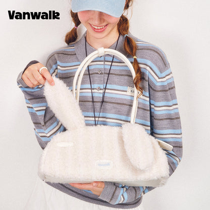 VANWALK COCOA PIE-serien, klassisk originaldesign, plys-kanintaske til skulderen V3095