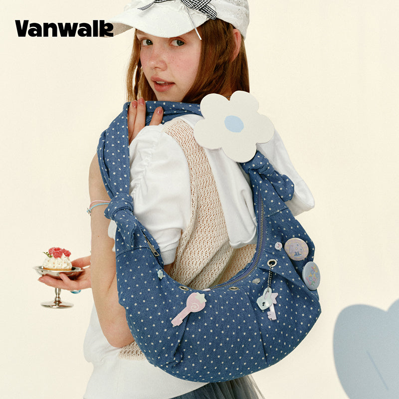 VANWALK Gulugulu-serien-original skuldertaske og håndtaske V3046