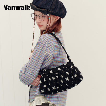 VANWALK Planner House-plisseret armhule- taske v3020