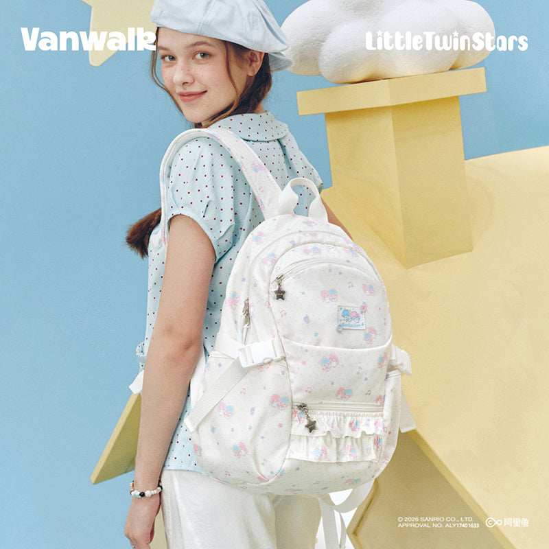 VANWALK Little Twin Stars Sanrio-samarbejdsrygsæk V3073
