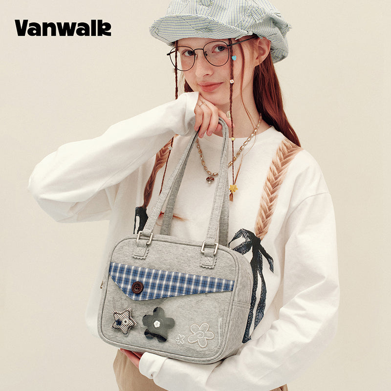 Vanwalk Skuldertaske med sødt design fra Notebook House-serien v3023