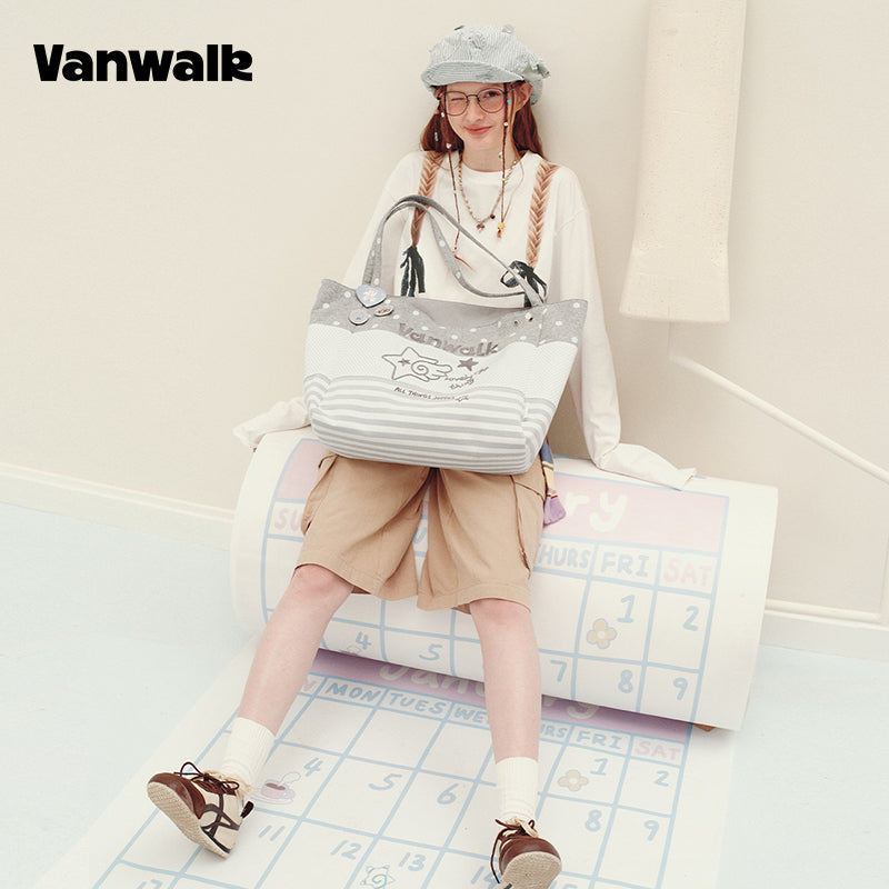 Vanwalk Skuldertaske med stor kapacitet fra Planner House-serien v3017