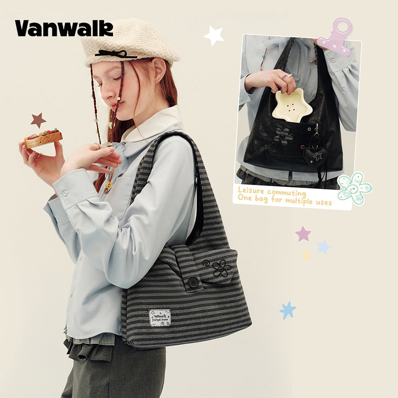 VANWALK Planner House-vendbar tote-/skuldertaske v3026
