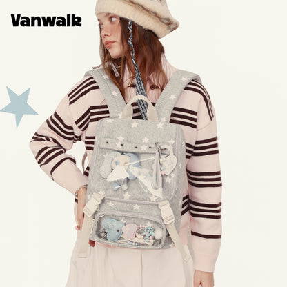 Vanwalk Rygsæk med flere lommer fra January Lucky Pony-serien v3007