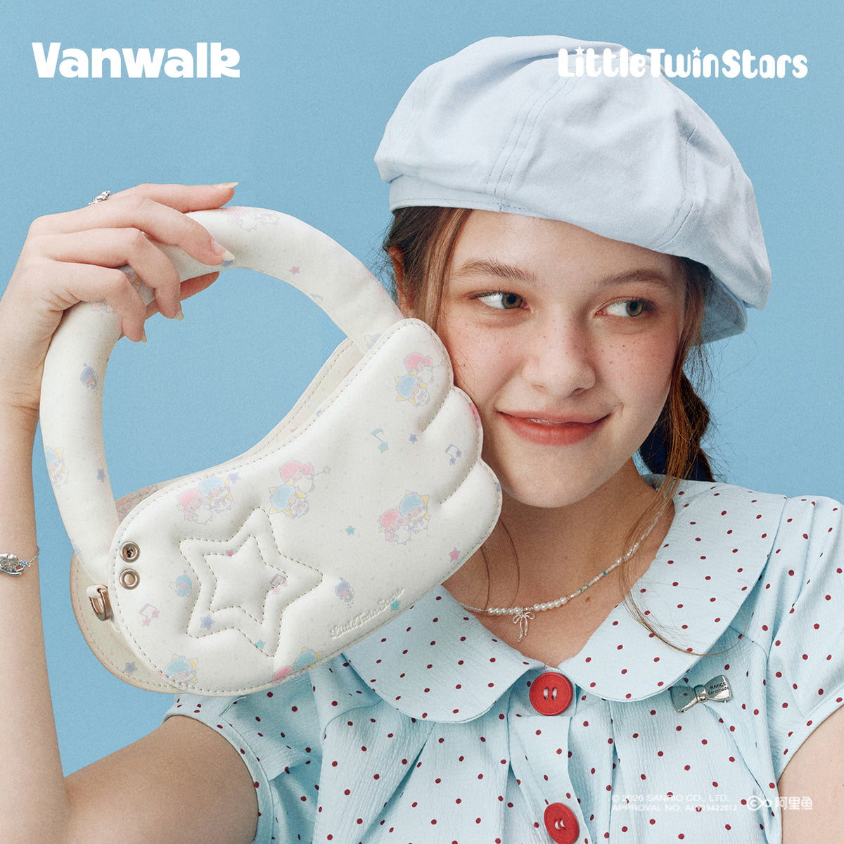 VANWALK sødt design Sanrio-samarbejde-skuldertaske V3057