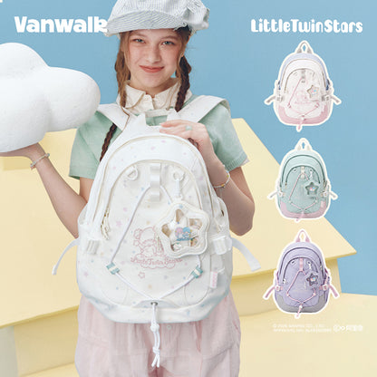 VANWALK Little Twin Stars Sanrio-samarbejdsrygsæk V3074