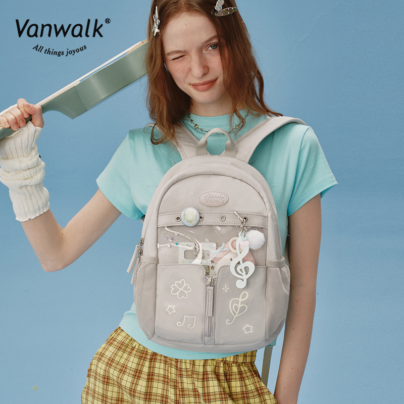 Vanwalk rygsæk med flere lommer og Happy Band-design V2901
