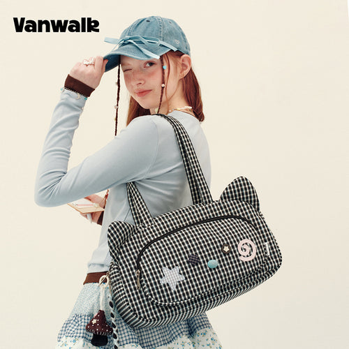 Vanwalk Skuldertaske med sødt design fra Notebook House-serien v3019