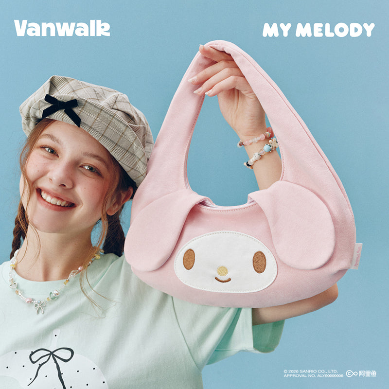 VANWALK sød Sanrio Melody-lyserød skuldertaske V3059