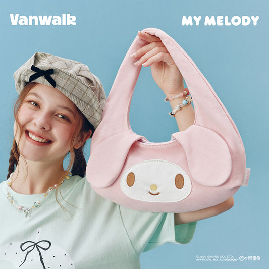 VANWALK sød Sanrio Melody-lyserød skuldertaske V3059
