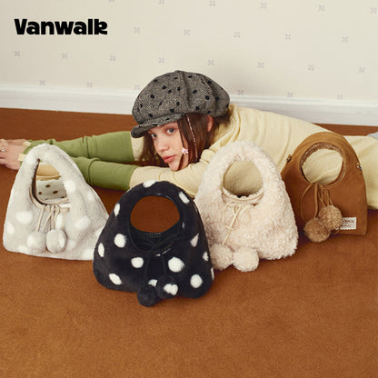 VANWALK Vendbar håndtaske fra Glutinous Rice Ball-serien v2996