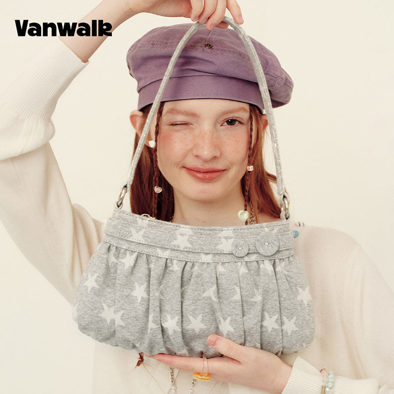VANWALK Planner House-plisseret armhule- taske v3020
