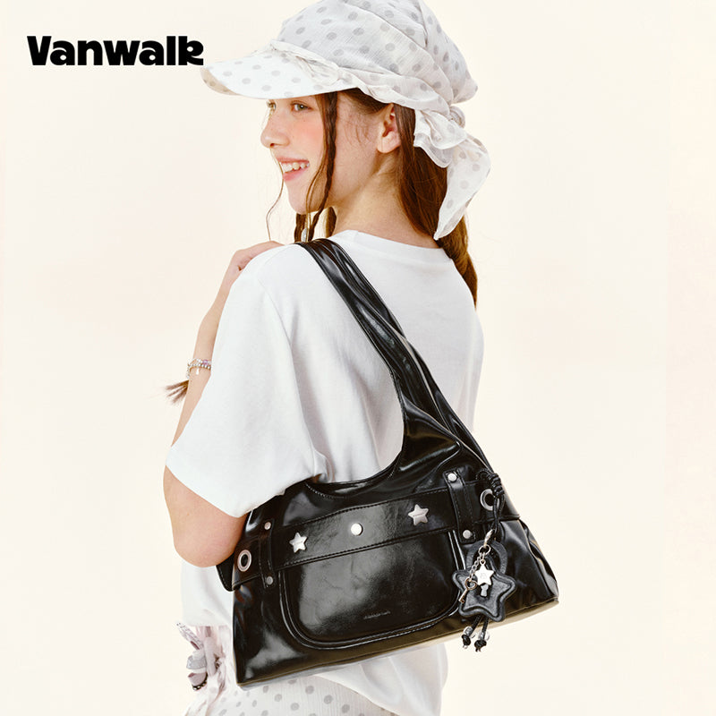 VANWALK Gulugulu-serien-original skuldertaske og håndtaske V3069