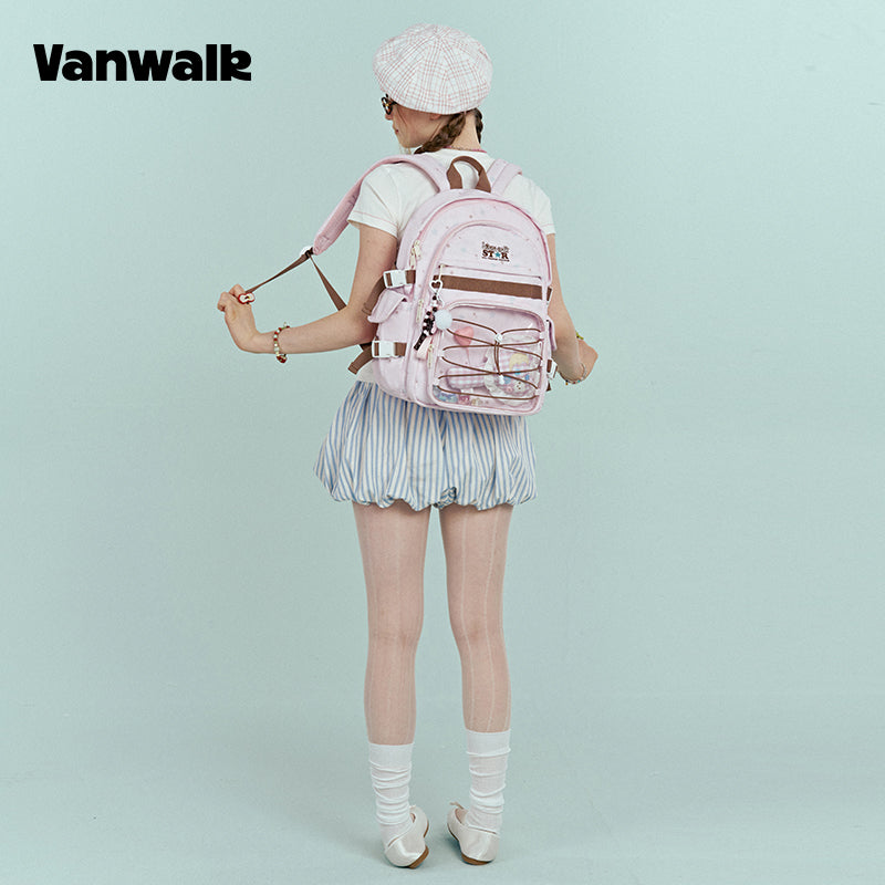 VANWALK rummelig rygsæk med July Specials-design v2933