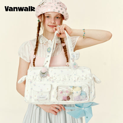 VANWALK Gulugulu-serien-skuldertaske med stor kapacitet V3055