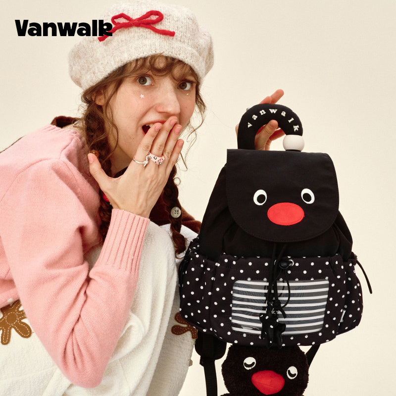 VANWALK Pingu-serien-rygsæk med sødt design v2980