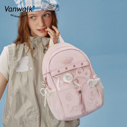 Vanwalk rygsæk med flere lommer og Happy Band-design V2901