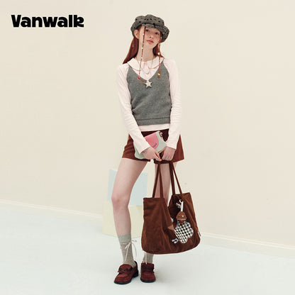 Vanwalk Skuldertaske med stor kapacitet fra Planner House-serien v3018