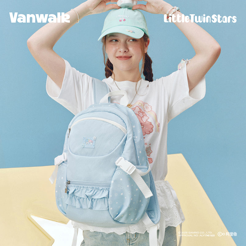 VANWALK Little Twin Stars Sanrio-samarbejdsrygsæk V3073