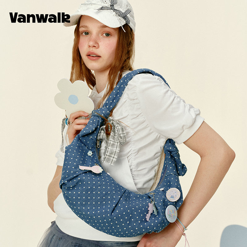 VANWALK Gulugulu-serien-original skuldertaske og håndtaske V3046