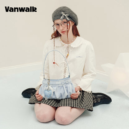 VANWALK Planner House-plisseret armhule- taske v3020