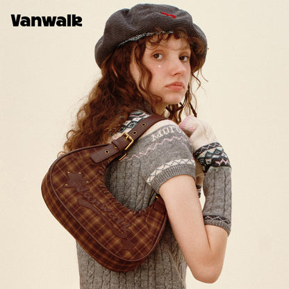 VANWALK Pinecone Tribe-serien-original skuldertaske og håndtaske V2985