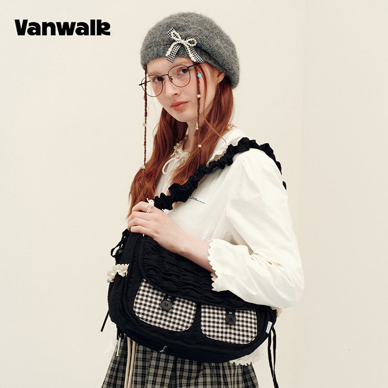 VANWALK Journal House-serien-original skuldertaske og håndtaske V3021