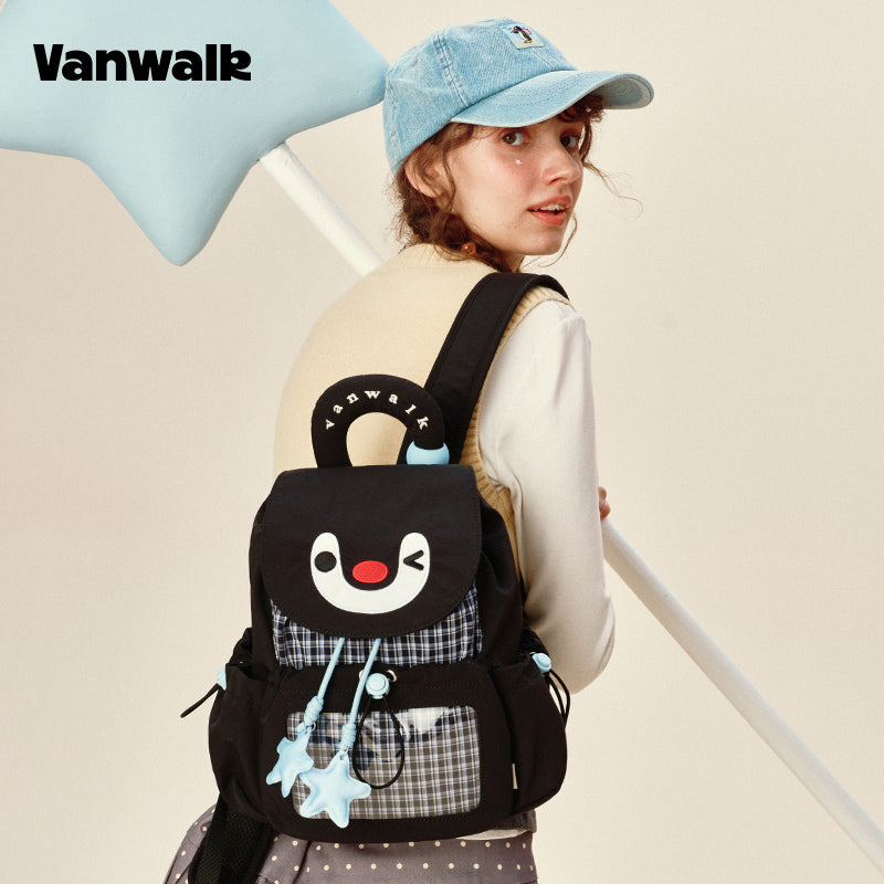 VANWALK Pingu-serien-rygsæk med sødt design v2980