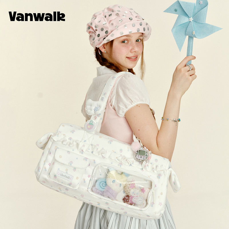 VANWALK Gulugulu-serien-skuldertaske med stor kapacitet V3055