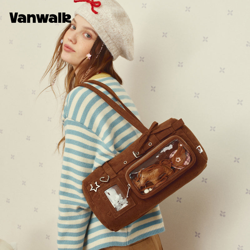 VANWALK Skuldertaske fra Glutinous Rice Ball-serien v2995