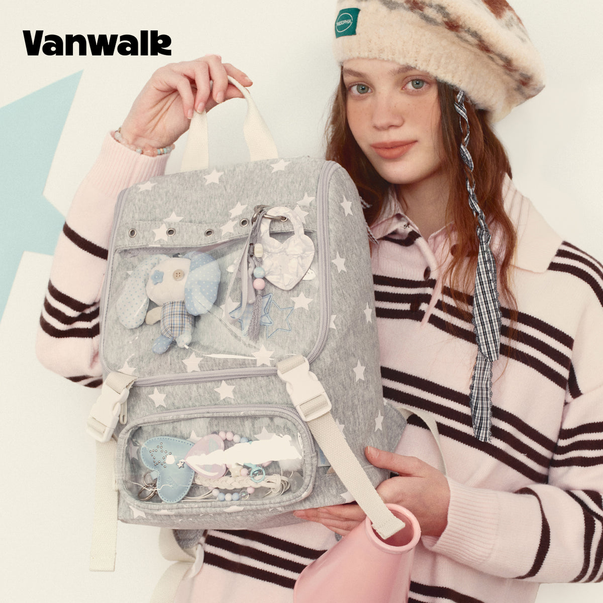 Vanwalk Rygsæk med flere lommer fra January Lucky Pony-serien v3007