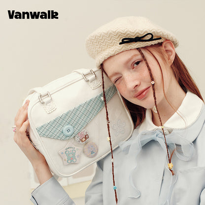 Vanwalk Skuldertaske med sødt design fra Notebook House-serien v3023