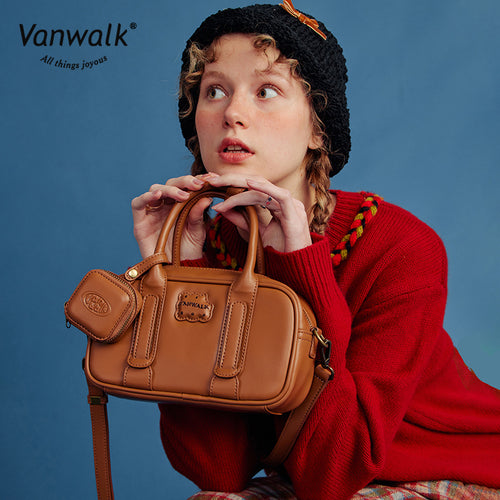 Vanwalk afslappet Lucky House-crossbodytaske V2725