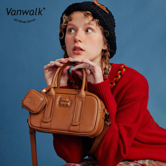 Vanwalk afslappet Lucky House-crossbodytaske V2725