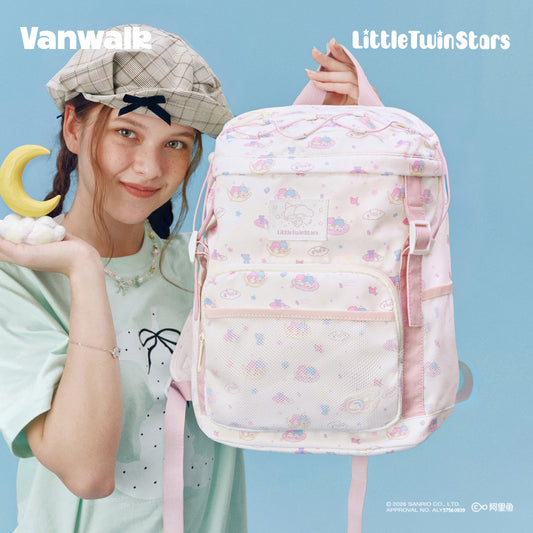 VANWALK Little Twin Stars Sanrio-samarbejdsrygsæk V3084