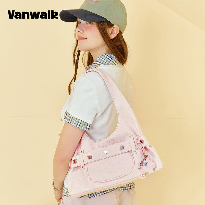 VANWALK Gulugulu-serien-original skuldertaske og håndtaske V3069