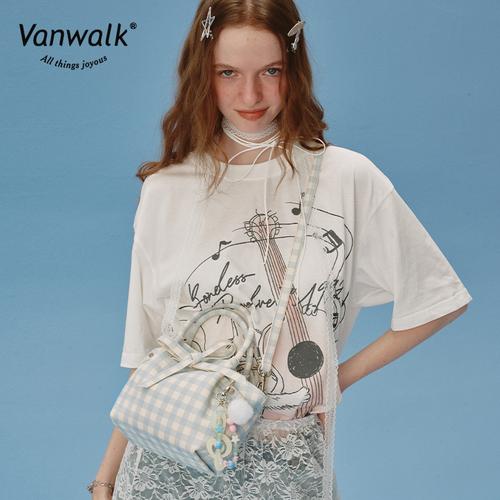 Vanwalk håndholdt grøntsagskurvstaske med Happy Band-design V2907