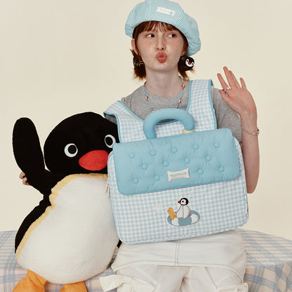 VANWALK Sød Pingu-samarbejdsserie Laptop-/håndtaske v2940
