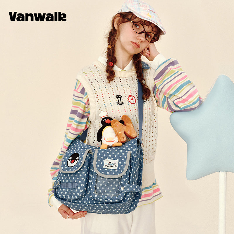 VANWALK Pingu-serien-original skuldertasker V2983